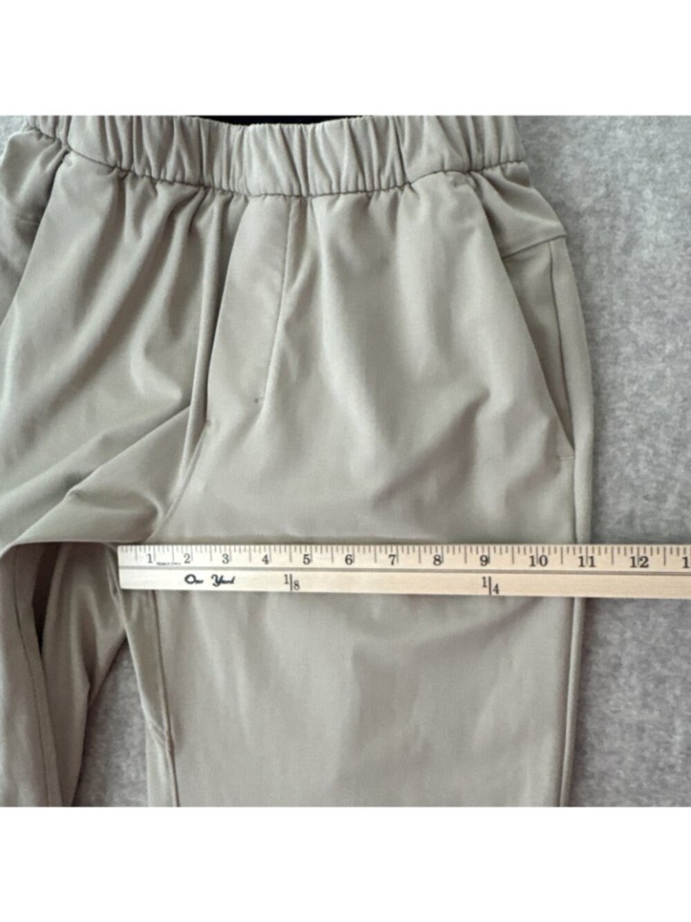 Lululemon ABC Pull On Pants Tan Slim Leg Mens XSmall - Picture 7 of 15